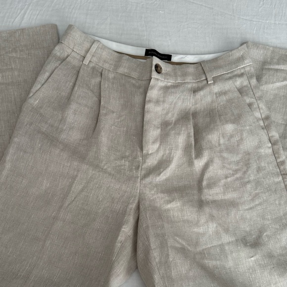 Banana Republic Palma Straight-Leg Linen Pant - Picture 6 of 6
